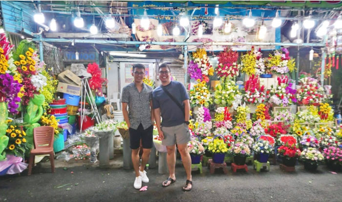 Ho Thi Ky flower market in Saigon