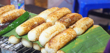 Grilled Banana Sticky Rice Cake Image 1