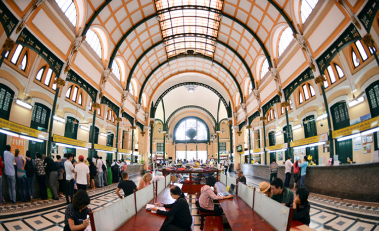 The Activity in saigon central post office